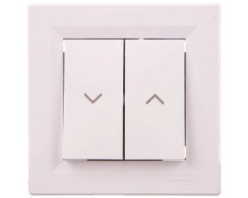 Łącznik Asfora żaluzjowy biały z ramką EPH1300521