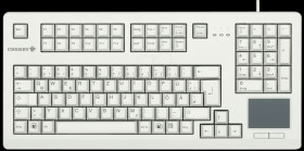 G80-11900LUMDE-0 Keyboard - USB - grey - touchpad - German