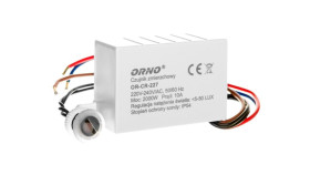 Wyłącznik Zmierzchowy Z Czujnikiem 10A 230V 5-50Lx Or-Cr-227