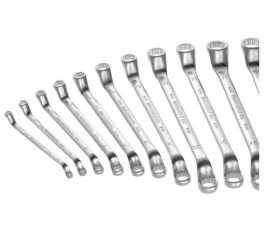 Zestaw kluczy płasko-oczkowych Zestaw kluczy oczkowych przesuniętych Facom 6 x 7 → 38 x 42 mm 14 szt.