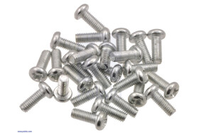 Pololu Machine Screw: M3, 8mm Length, Phillips (25-pack)