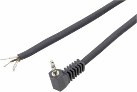 Złącze męskie jack 2,5 mm 1101049 BKL Electronic 1101049 złącze męskie kątowe Ilość styków: 2 mono czarny 1 szt.