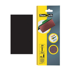 Flexovit 63642526314 1/3 Sanding Sheets Orbital 93 x 230mm Plain Coarse 50G