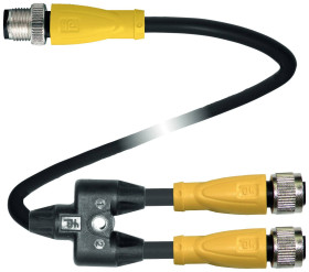 Pepperl+Fuchs 256590 Rozdzielacz i adapter czujnika/aktuatora V1-G-S-3/7M-T-0,6M-PUR-A-V1-G, piny: 4, 4, 7 m, 1 szt.