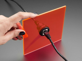 Adafruit RJ-45 Ethernet Round Panel Mount Adapter Plug