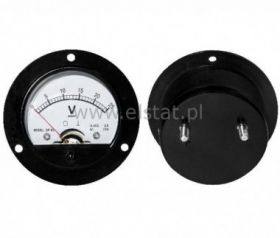 Miernik analogowy Voltomierz 25V okrągły