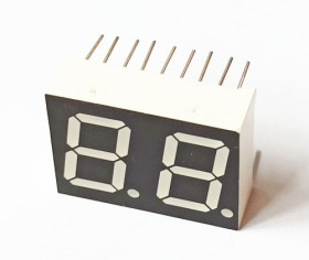 AD-05624BS-B wyświetlacz LED czerwony, jasność 25mcd, osobne wyprowadzenia