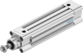 Siłownik pneumatyczny z tłoczyskiem skok: 100mm Festo Ø 32mm dwustronnego działania Action DSBC-32-100-D3-PPSA-N3