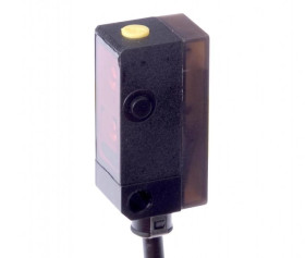 Czujnik optyczny odbiciowy 27x14x12mm Sn: 20-120mm 10-30V DC PNP Anticoincidence kabel 2m IP67 OT140406