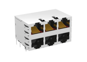 Moduł złącza RJ Żeński Złącze RJ45 Przewlekany Cat5 ERNI 8-żyłowe