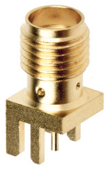 Złącze koncentryczne Montaż na krawędzi Żeński 50Ω typ złącza Złącze SMA 0 to 18GHz Lutowane