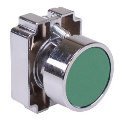 Techna PtecMetPNGreen Green Flush Push Button Switch Metal