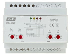 Ogranicznik poboru mocy 5-50kW 3x(50-450V) 1-240sek pomiar bezpośredni OM-630