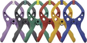 Ściski sprężynowe mini - zestaw 6 sztuk