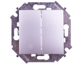 Simon 15 Łącznik świecznikowy aluminiowy metalizowane 1591398-026