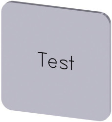 Tabliczka opisowa Siemens 3SU1900-0AF81-0DV0 (S x W) 22 mm x 22 mm Test 10 szt.