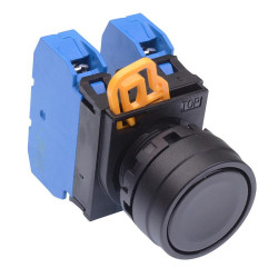 YW1B-M1E20B Black 22mm Momentary Push Button Switch 2NO IP65 IDEC