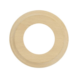 Ramka pojedyncza okrągła naturalne drewno Ceramic Loft