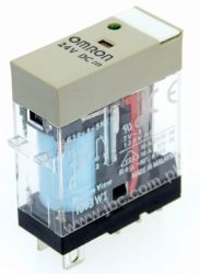 G2R-1-SN 24DC(S), Przekaźnik, SPDT (1 styk), napięcie cewki 24VDC, obciążenie styku max. 10A, sygnalizacja LED, OMRON, G2R1SN24D