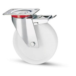 Koło samonastawne średnica kabla 150mm Pojedyncza śruba RS PRO 200kg wysokość całkowita 181mm