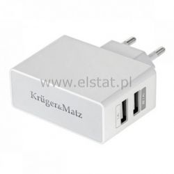 Ładowarka sieciowa dual USB 1x1A 1x2.4A dual
