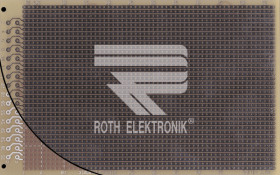 RE521-LF Prototyping board, FR4, spacing 2.54 mm, 32-pin, strips