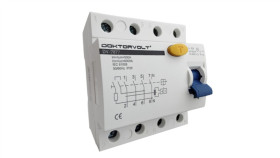 Doktorvolt Wyłącznik Różnicowoprądowy 63A 4P 30Ma Typ Ac Rcd 7877 Dv-7877