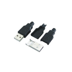 WTYK USB TYP A NA KABEL + OSŁONA