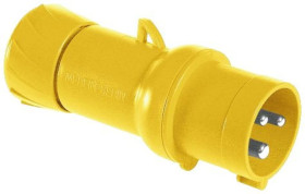 Przemysłowa wtyczka przenośna, prosta, 32A, 2p+E, 100...130 V AC, IP 44 PKX32M413