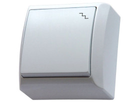 BIS Wyłącznik schodowy biały ŁN-3B/00 OSPEL