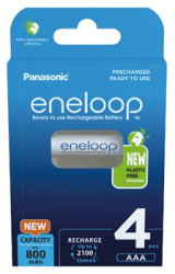 akumulatorki AAA / R03 Panasonic ENELOOP (BK-4MCDE/4BE) (blister) - 4 sztuki