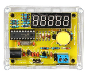 Miernik częstotliwości PIC16F628A z akrylową obudową DIY KIT