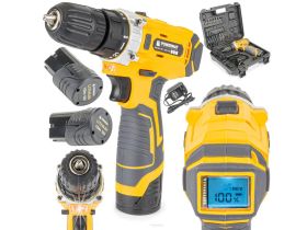 Wkrętarka wiertarka akumulatorowa PM-WA-12V-1.5AT-LCD