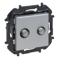 Niloe Step Gn podwójne 2xTV typu f końcowe typu gwiazda, 1,5 db - aluminium 863376B