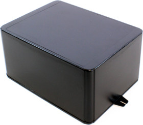 ABS enclosure, (L x W x H) 200 x 150 x 100 mm, black (RAL 9005), IP54, RL6685-FBK
