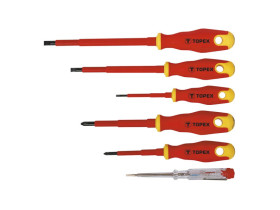 Wkrętaki 1000V zestaw 6 szt. 39D673 TOPEX