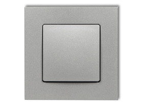 DECO Gniazdo odkurzacza centralnego DECOvac srebrny metalik 7DGV-1 KARLIK