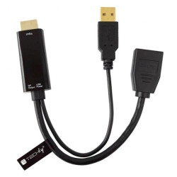 Adapter HDMI z Zasilaniem USB na DisplayPort 4K*30Hz