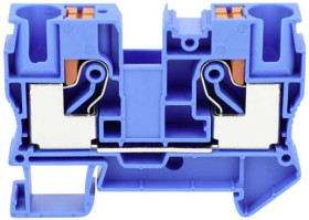 TRU COMPONENTS TC-JPT10 Blue Terminal przepustowy 10.2 mm szybkozłącze Ilość styków: 2 0.5 mm² 10 mm² niebieski 1 szt.