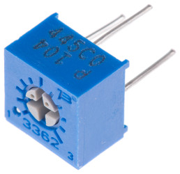 Potencjometr dostrojczy 100kΩ THT 0.5W Regulacja górna 2,77 mm