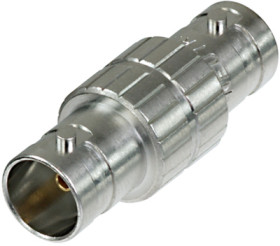 Coaxial adapter, 75 Ω, BNC socket to BNC socket, straight, NBB75FA
