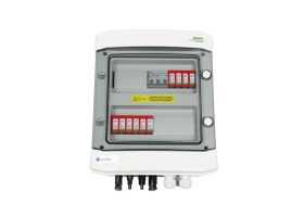 Rozdzielnica przył. DCAC herm. EMITER z ogranicznikiem przepięć DC Dehn 1000V typu 2, 2 x łańcuch PV, 2 x MPPT, EM-117_DCAC