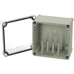 Fibox 5330059 PC 19x19x13cm T Enclosure, PC Transparent cover