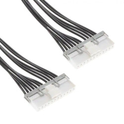 Kabel przewód-płytka, Mini-Lock, 250 V, 3,5 A, raster: 2.5mm, 300mm, Cyna matowa, Czarny