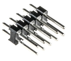 Złącze szpilkowe 10-pinowe raster: 2.54 mm Prosty 2-rzędowe RS PRO Otwór przelotowy Bez osłony