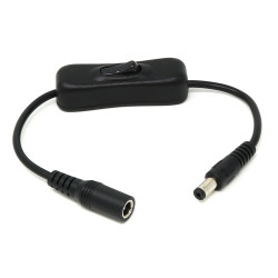 In-line Power Switch for 2.1mm Barrel Jack