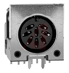 Złącze DIN 8 -pinowe Żeński Montaż na płytce drukowanej 34 V DC