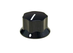 Pokrętło potencjometru oś: 6.4mm średnica: 25.3mm Plastik Czarny RS PRO