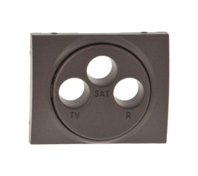 SISTENA LIFE Plakietka gniazd RTV/SAT choco 771273