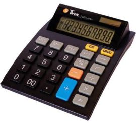 Twen J 1010 Kalkulator stołowy czarny Wyświetlacz: 10 energią słoneczną, bateryjne (S x W x G) 112 x 40 x 141 mm